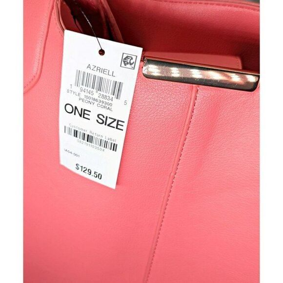 On 34th Azriell Extra-Large Tote Peony Coral, Created for Macy's (MSRP $130) - Picture 10 of 10